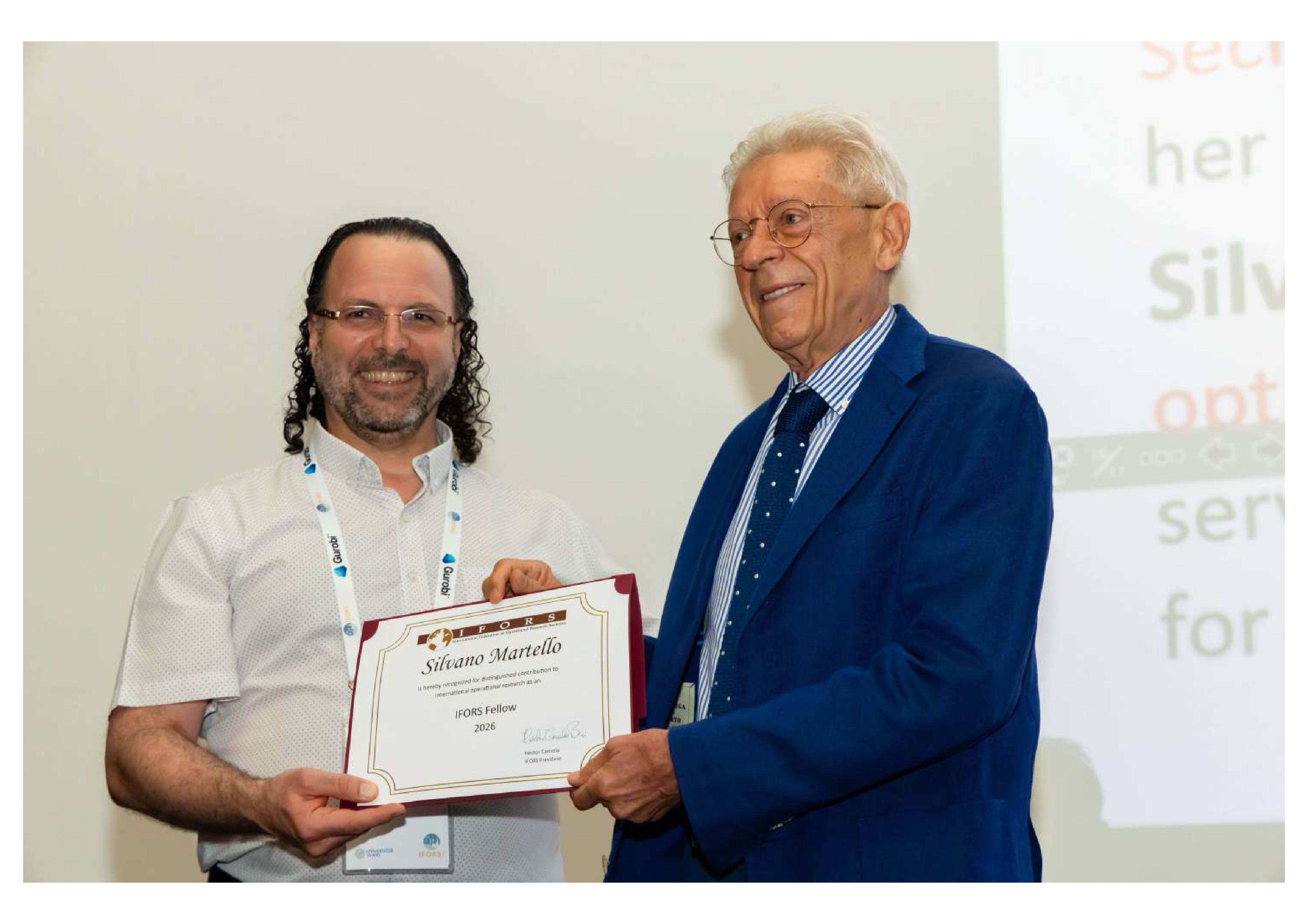 Silvano Martello IFORS Fellow
